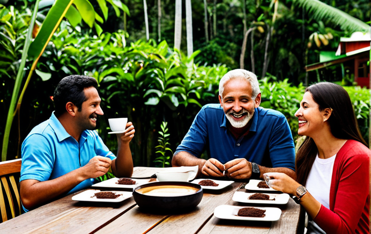 커피 원산지 투어의 인상적인 순간들 - Coffee Roasting in Guatemala**

"A master coffee roaster in Guatemala, fully clothed in work attire,...